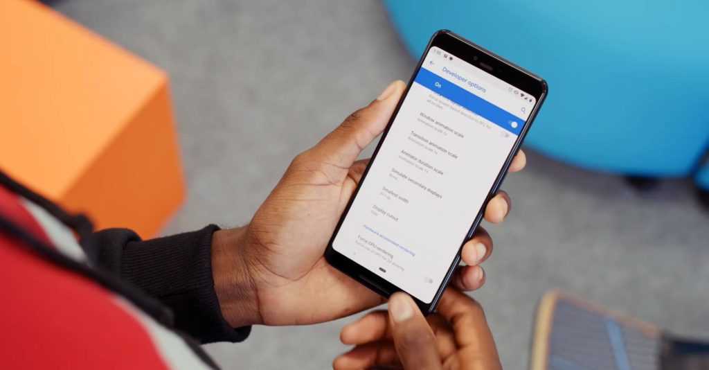 Google Pixel 3 Developer Options