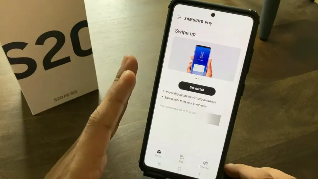 Samsung Pay using in Galaxy S20