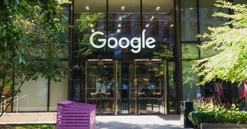 Google Physical Office Entry Door