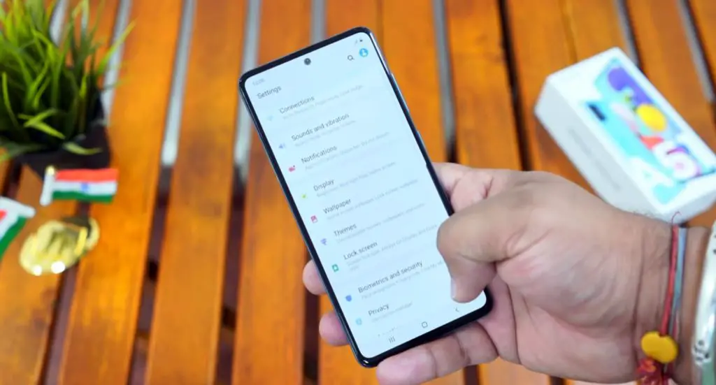 samsung galaxy a51 settings