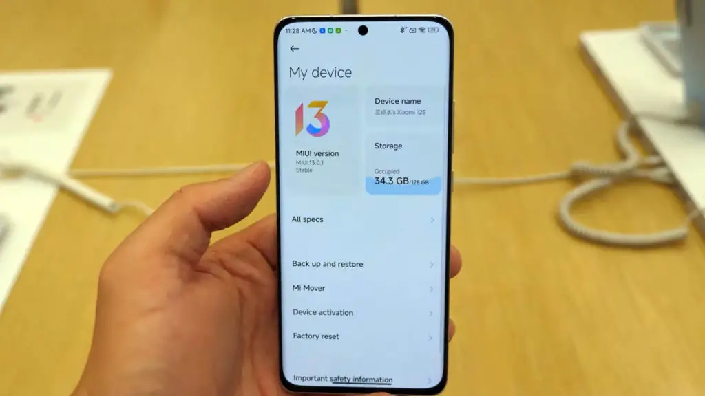 xiaomi 12s miui 13.0