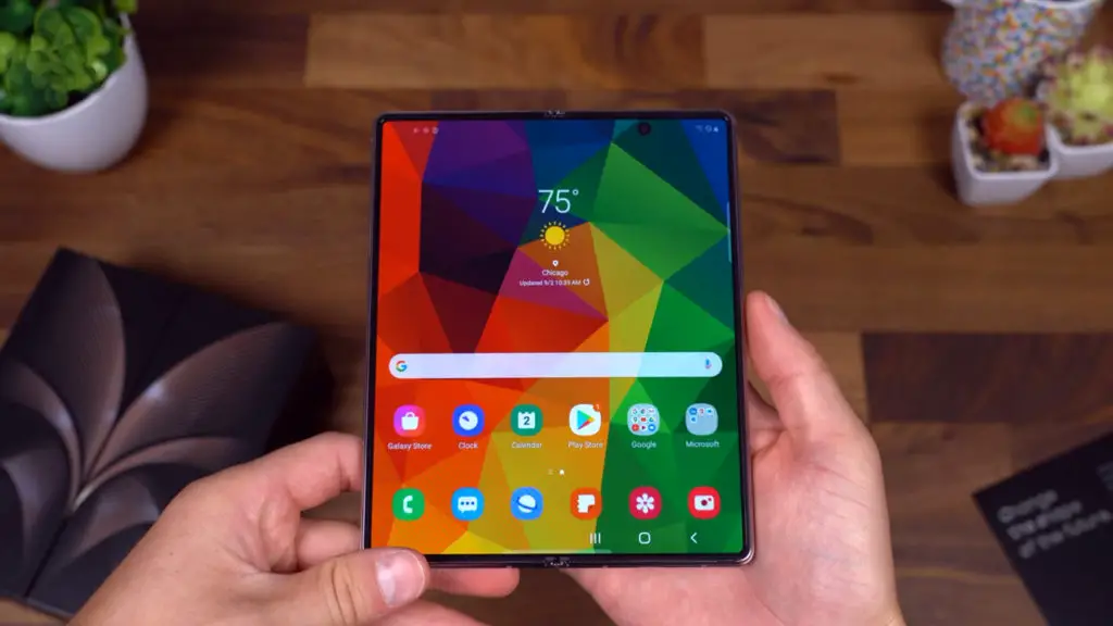 samsung galaxy z fold 2 open