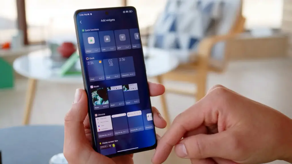 xiaomi 12 pro widgets