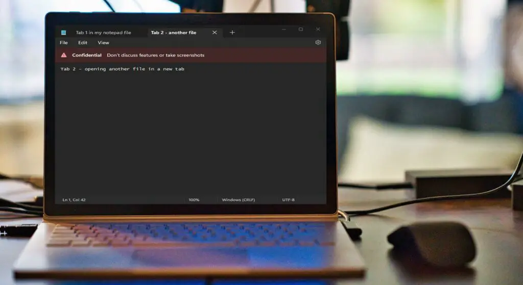 Notepad Tab Windows 11