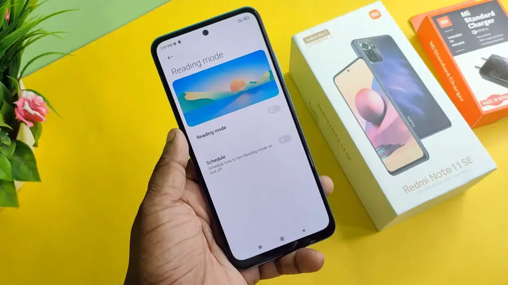 redmi note 11 se reading mode