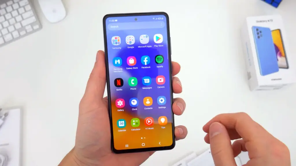 samsung galaxy a72 apps menu