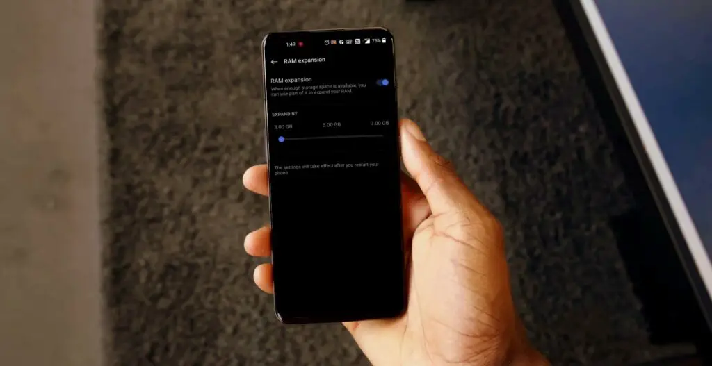 OnePlus RAM Expansion Option