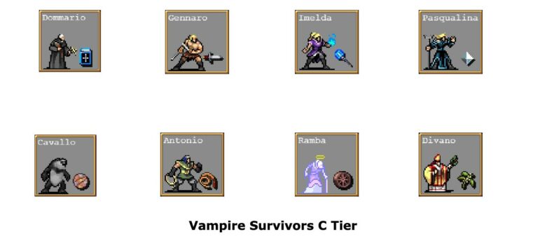 Vampire Survivors Tier List (S+, S, A, B, C, F, and R ) - Android Infotech