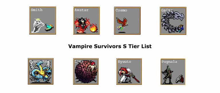 Vampire Survivors Tier List (S+, S, A, B, C, F, and R ) - Android Infotech