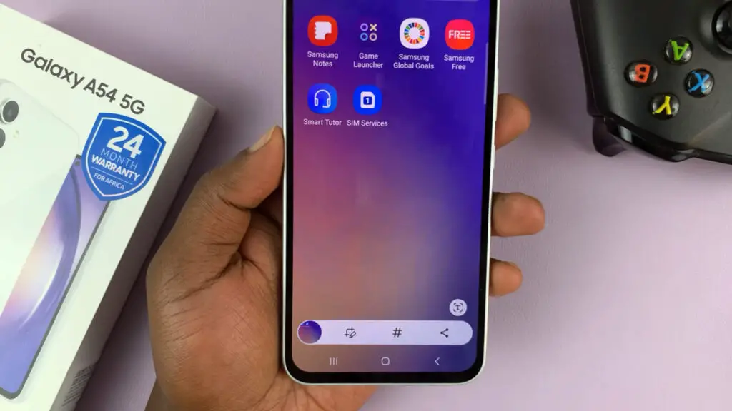 SAMSUNG GALAXY A54 SCREENSHOT