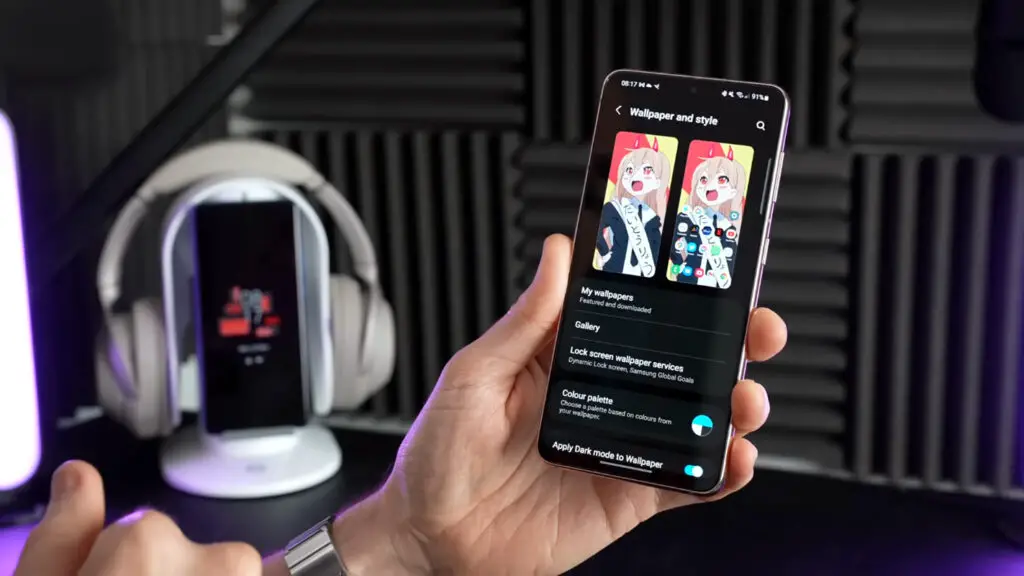 samsung galaxy s21 wallpaper settings