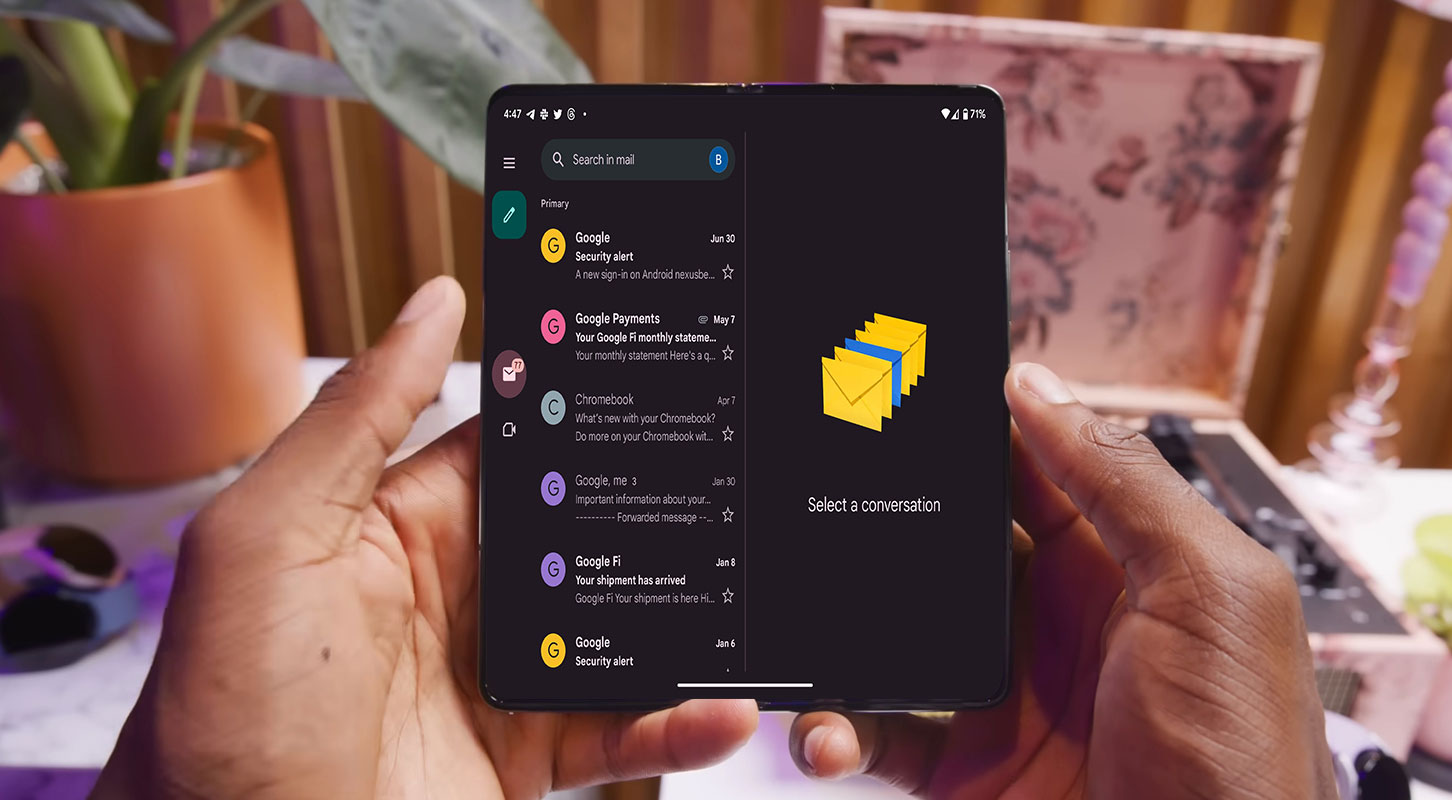 Gmail App Samsung Galaxy Fold