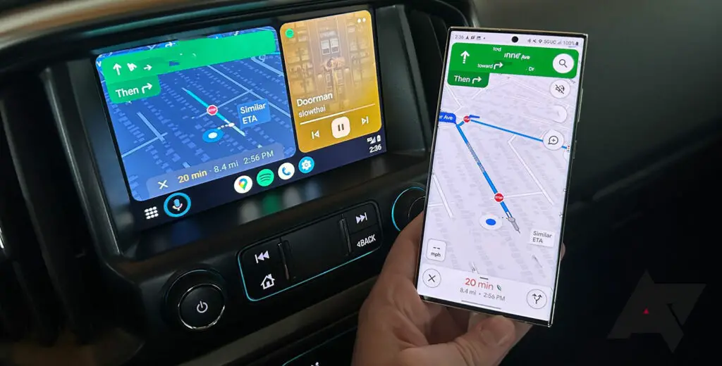 Google Maps On Android Auto And Mobile 1024x520 