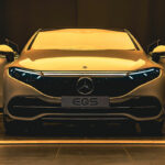 Mercedes Benz EQS In Gold Light