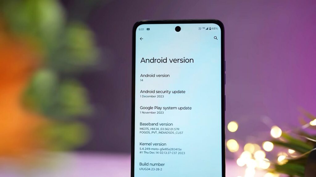 Moto G34 Android 14 version