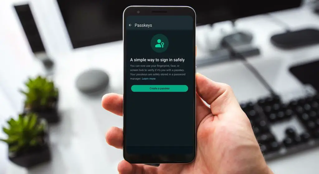 WhatsApp Passkeys Option