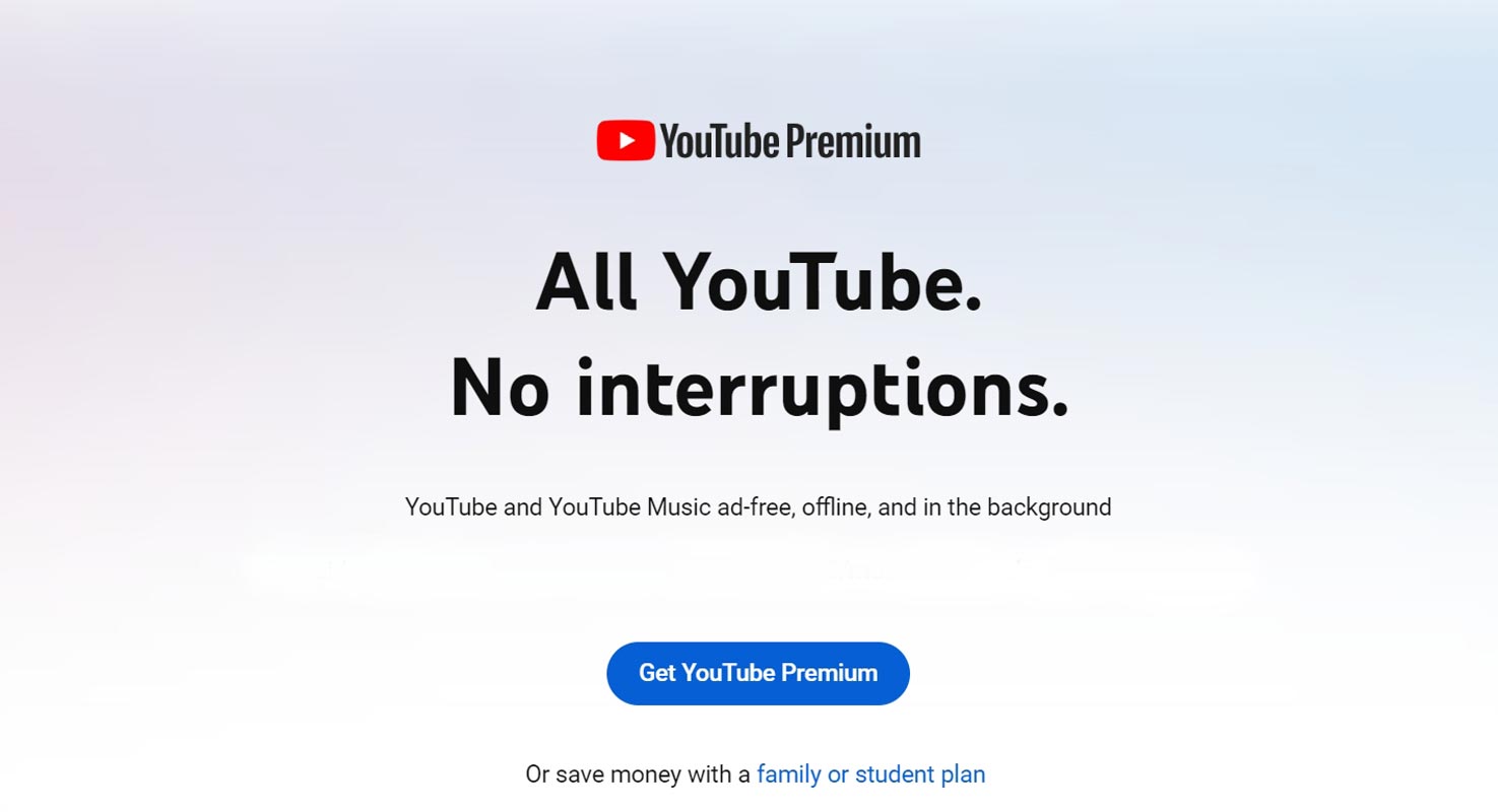 YouTube Premium Lite