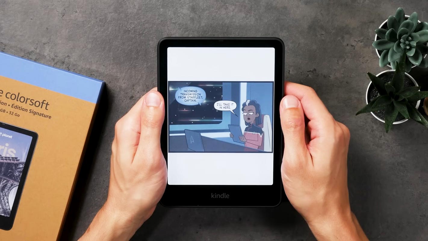 Kindle Colorsoft Comics in Device